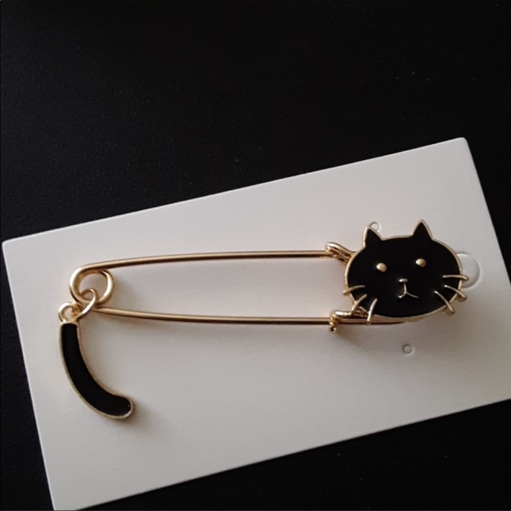 🐱 Cat Pin/Lapel - black - Picture 3 of 7